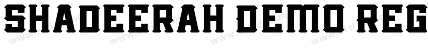 Shadeerah Demo Regul字体转换